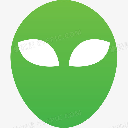 外星人异形头好极了绿色面具科幻不明飞行物未知windev联系人-免费