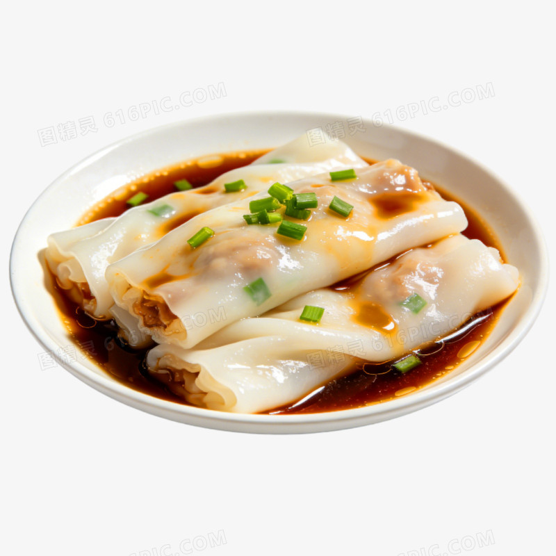 摄影风格广东肠粉免抠元素