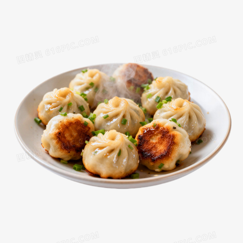 摄影风格上海生煎包免抠元素