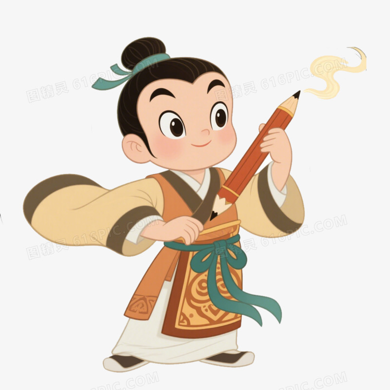 童话故事神笔马良免抠元素