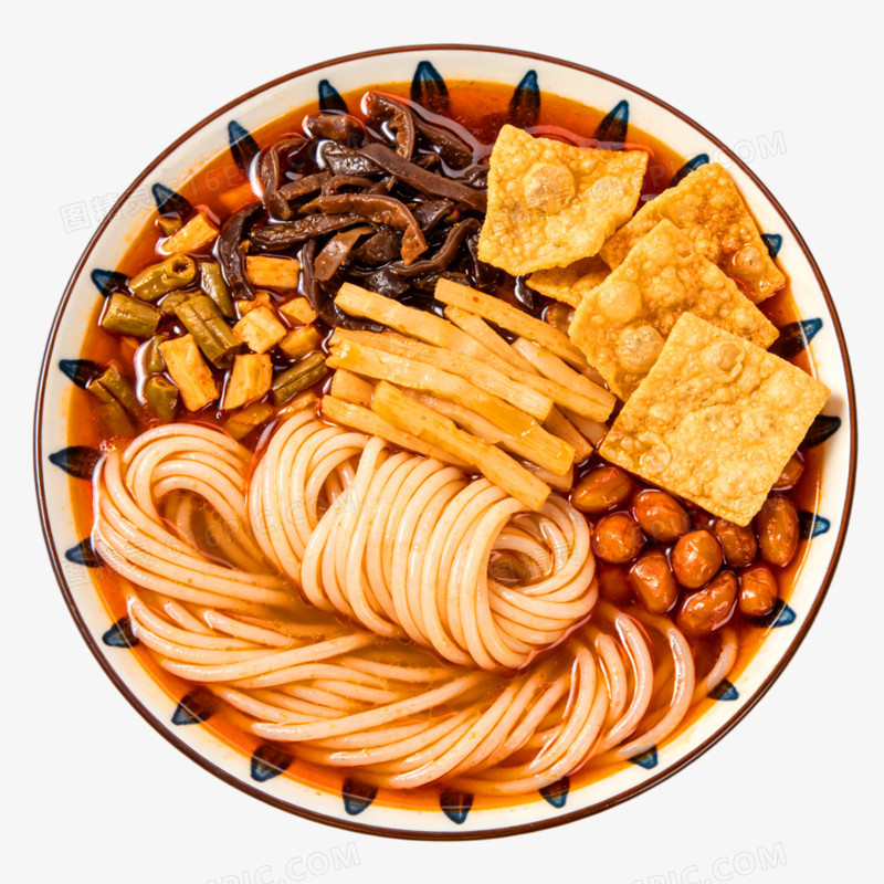 摄影风格螺蛳粉特色美食免抠元素