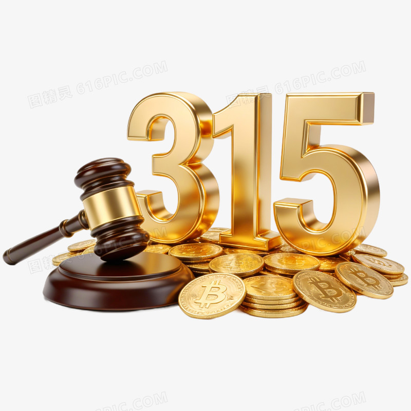 手绘插画消费者权益日免抠元素