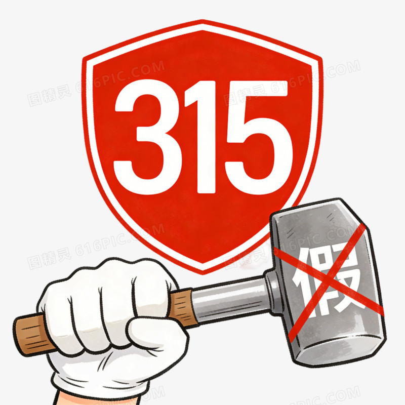 315消费者权益日重锤打假ai免抠元素