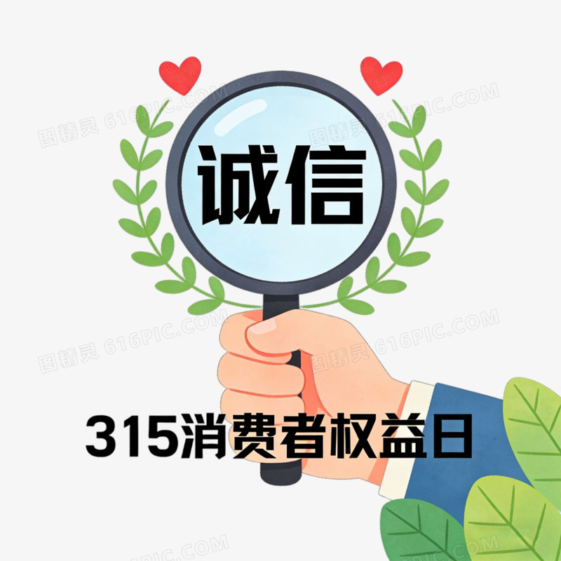 315消费者权益日诚信经营ai免抠元素