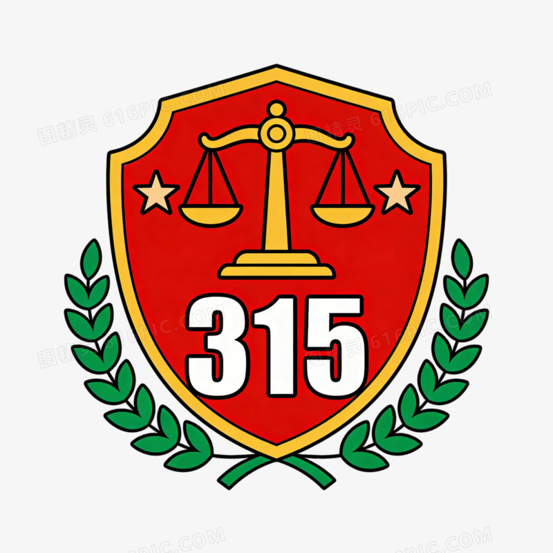 315消费者权益日公平公正ai免抠元素