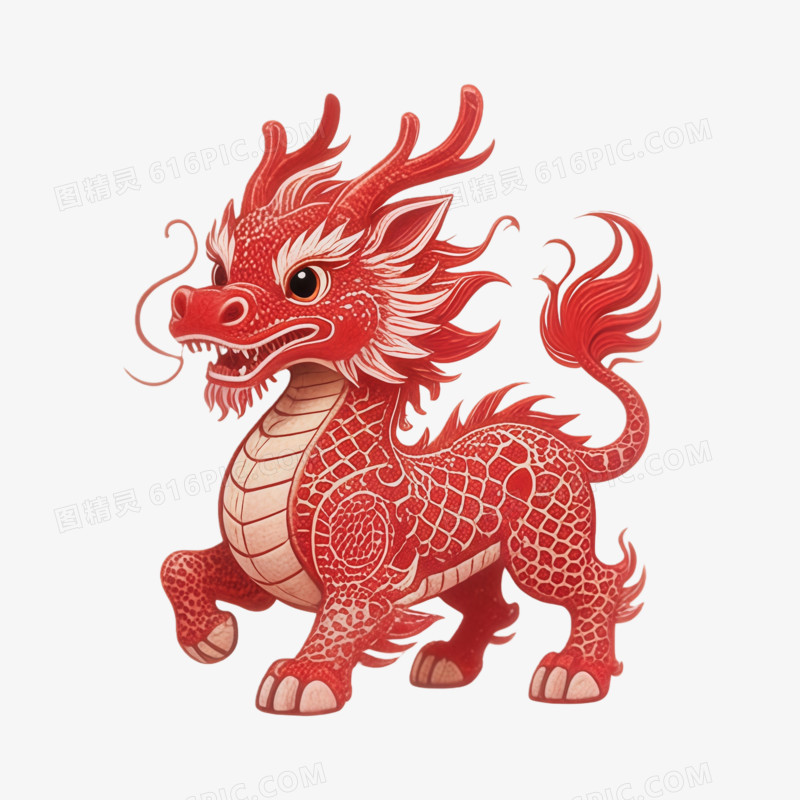 麒麟黑色白线ai免抠元素