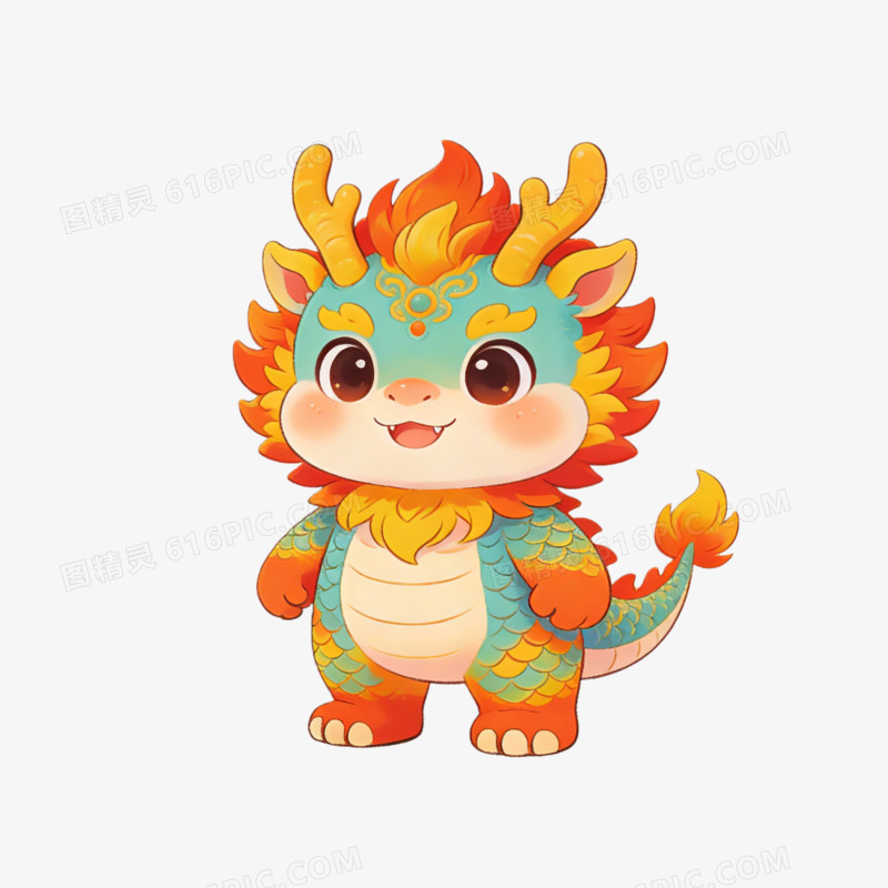 麒麟萌宠ai免抠元素