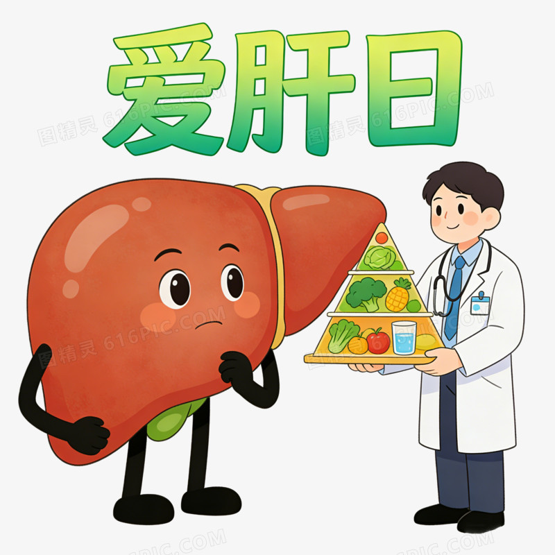 护肝爱肝计划ai免抠元素