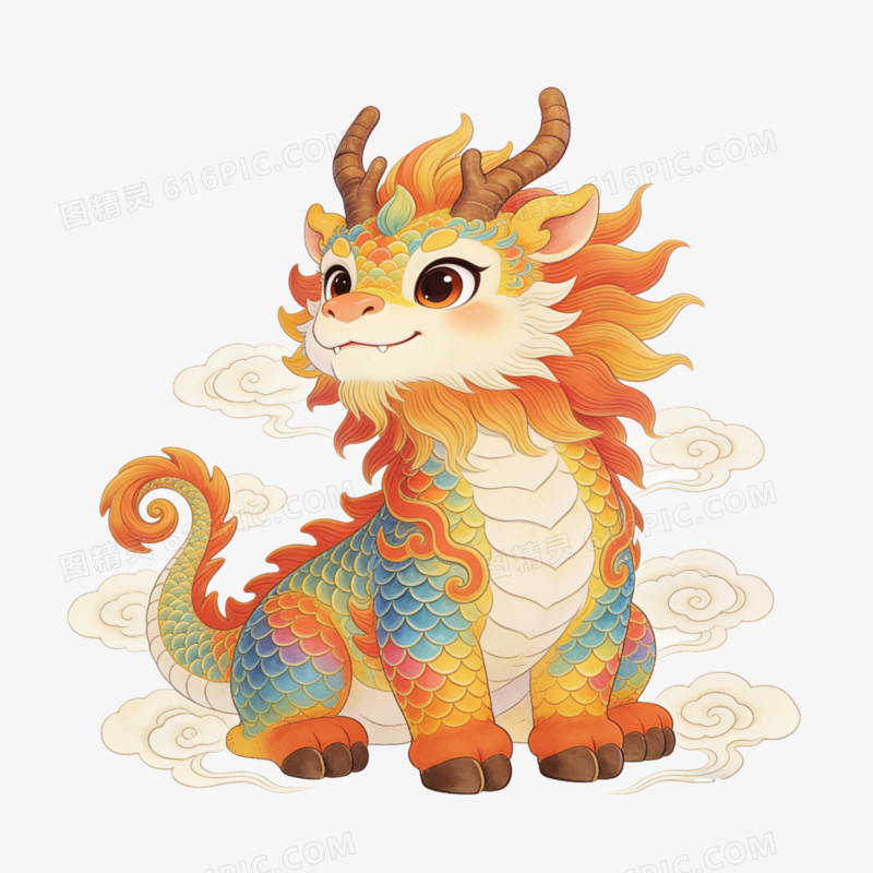 麒麟仰望ai免抠元素