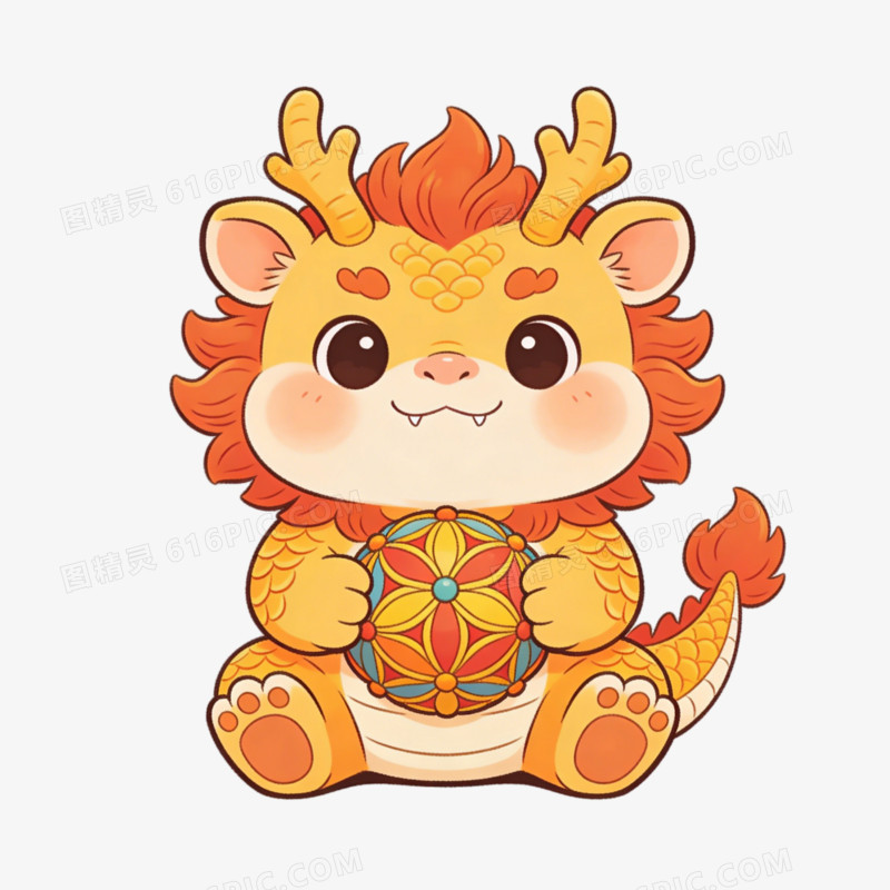 麒麟玩球ai免抠元素