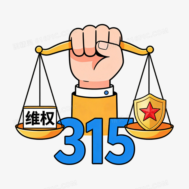 315消费者权益日维权插图ai免抠元素