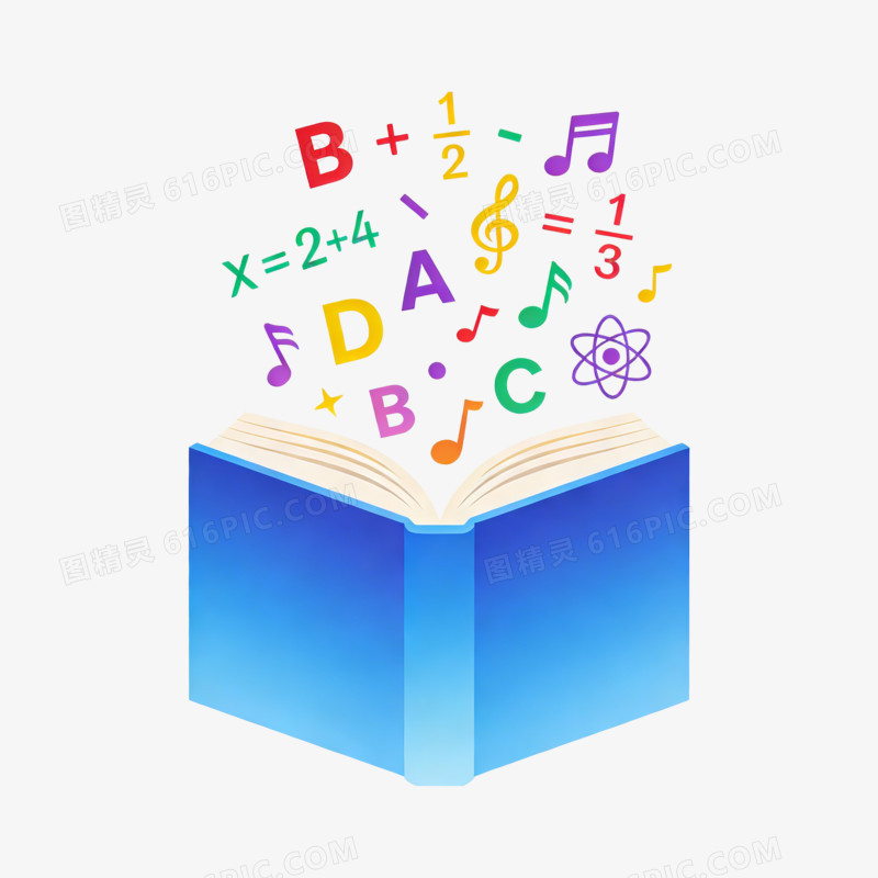 教育图标音乐书籍ai免抠元素
