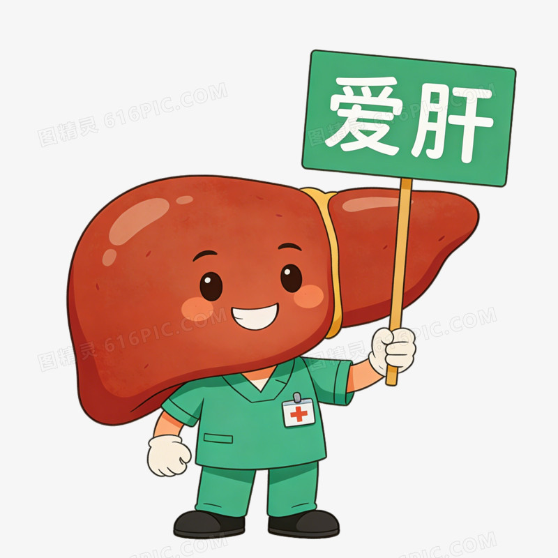 护肝爱肝宣传ai免抠元素