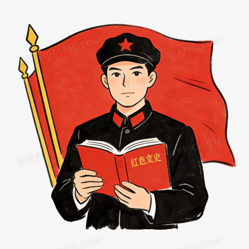 学党史文化红色事迹ai免抠元素