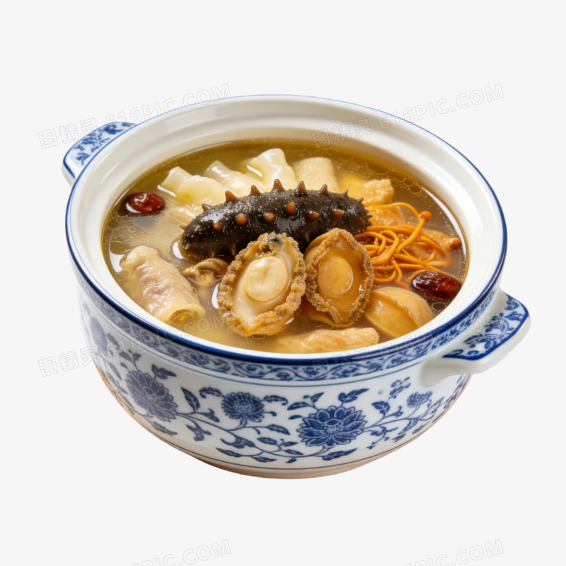 瓷盅福建佛跳墙图片ai免抠元素