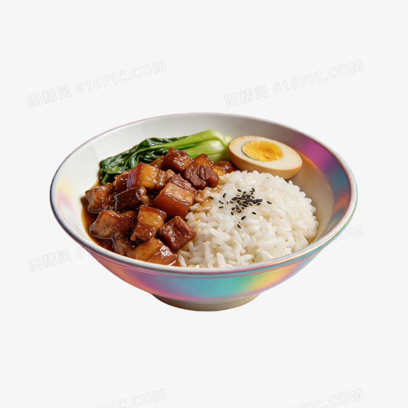 一碗台湾卤肉饭照片ai免抠元素