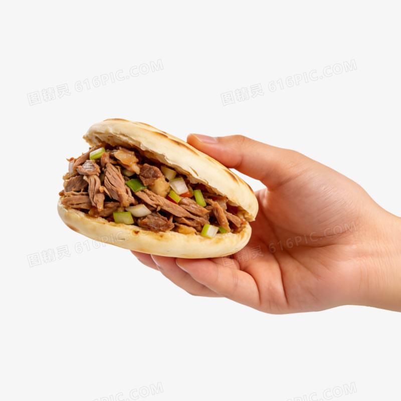 给你一个肉夹馍实拍ai免抠元素