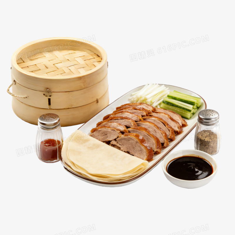 餐厅北京烤鸭高清照片ai免抠元素