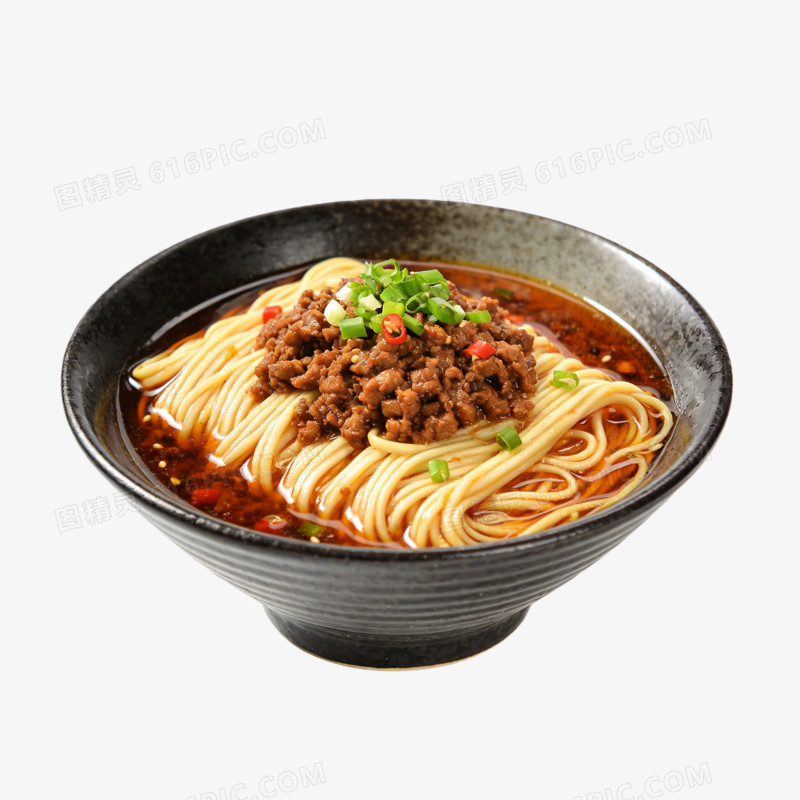 四川担担面重庆小面照片ai免抠元素