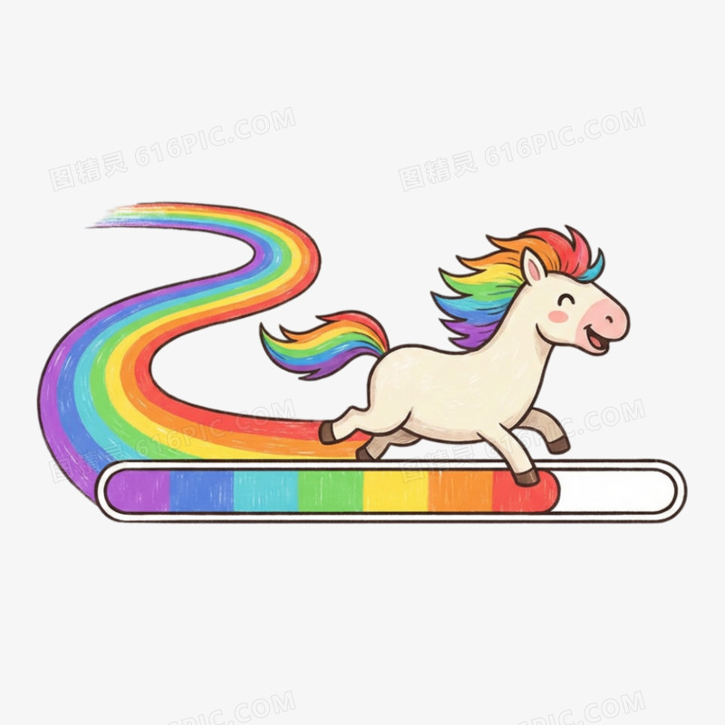 卡通风进度条加载图标免抠元素