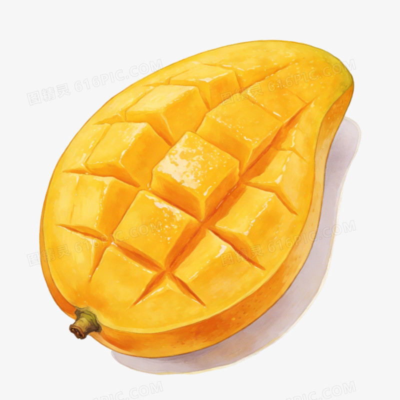 切开的水果芒果免抠元素