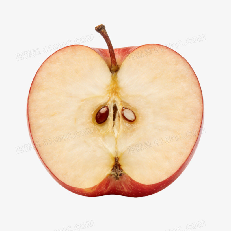 半个苹果发的水果切片ai免抠元素