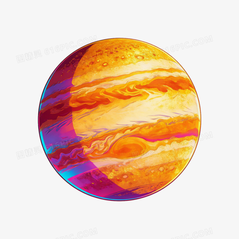 天体行星土星插图ai免抠元素