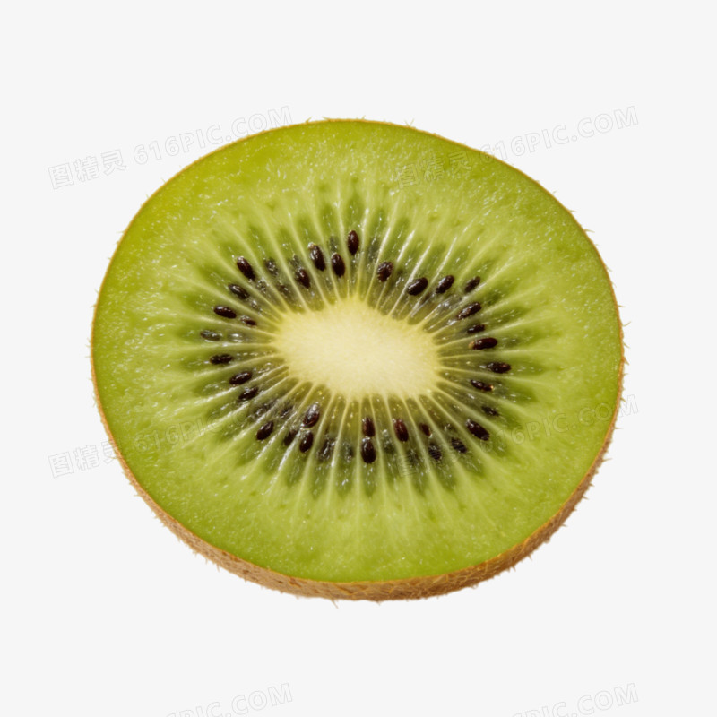 水果绿色猕猴桃切片ai免抠元素