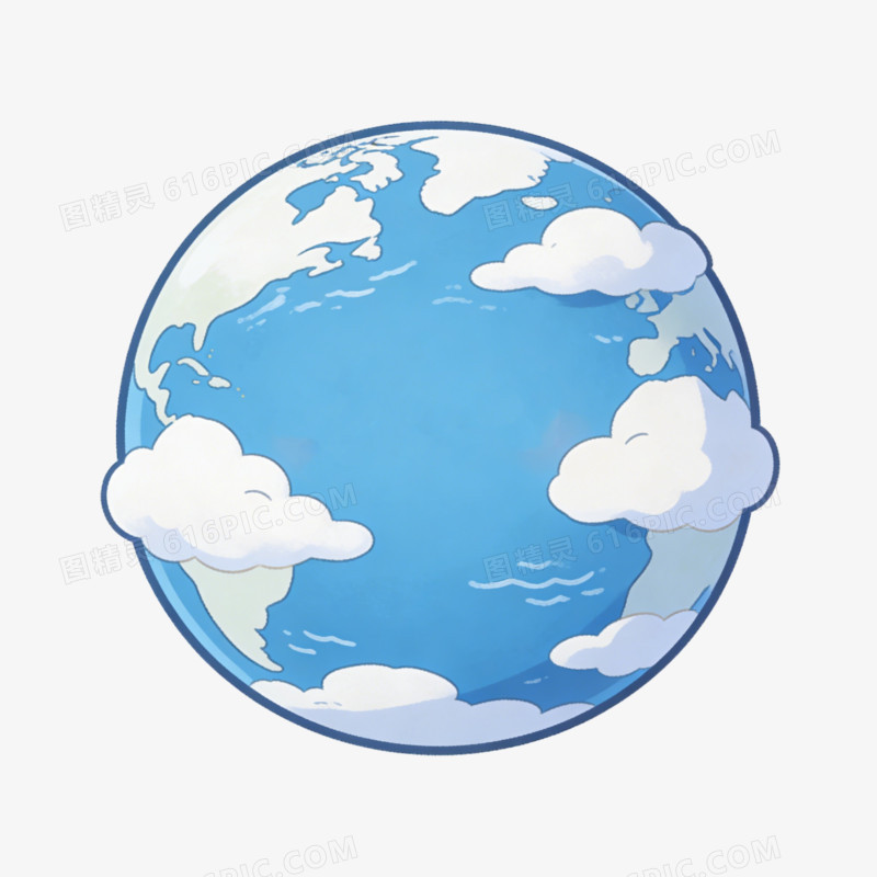天体蓝色的地球ai免抠元素