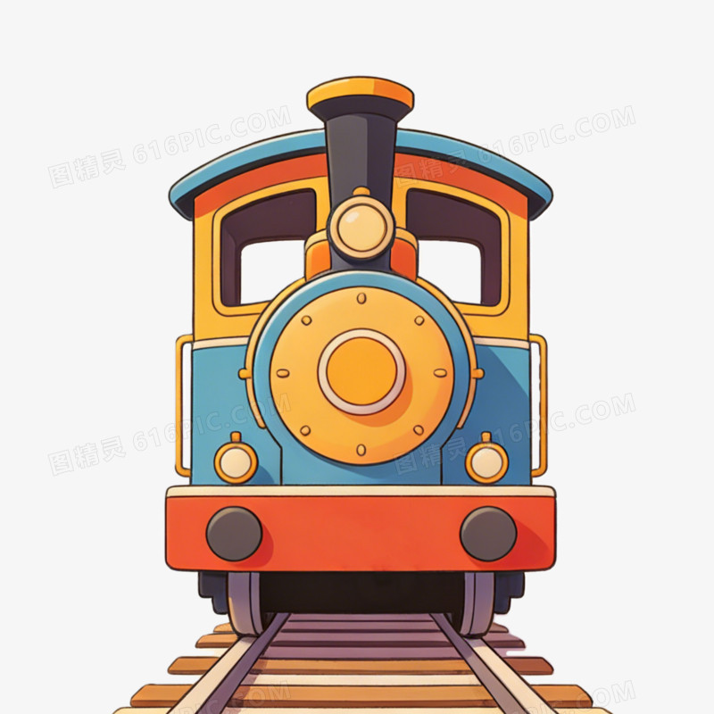 游乐场卡通火车ai免抠元素