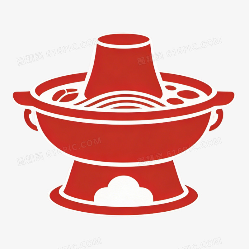 矢量火锅LOGO设计免抠元素