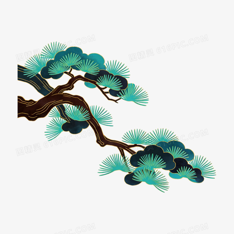 古风插画古诗词配图免抠元素