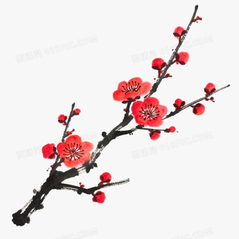 中国风插画古诗词配图素材素免抠元素