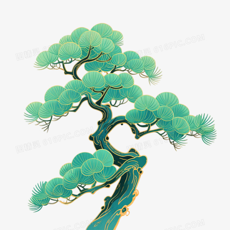 中国风插画古诗词配图素材素免抠元素