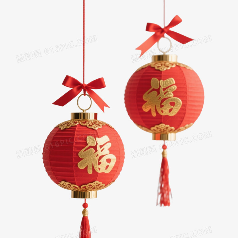 红灯笼高挂迎新春