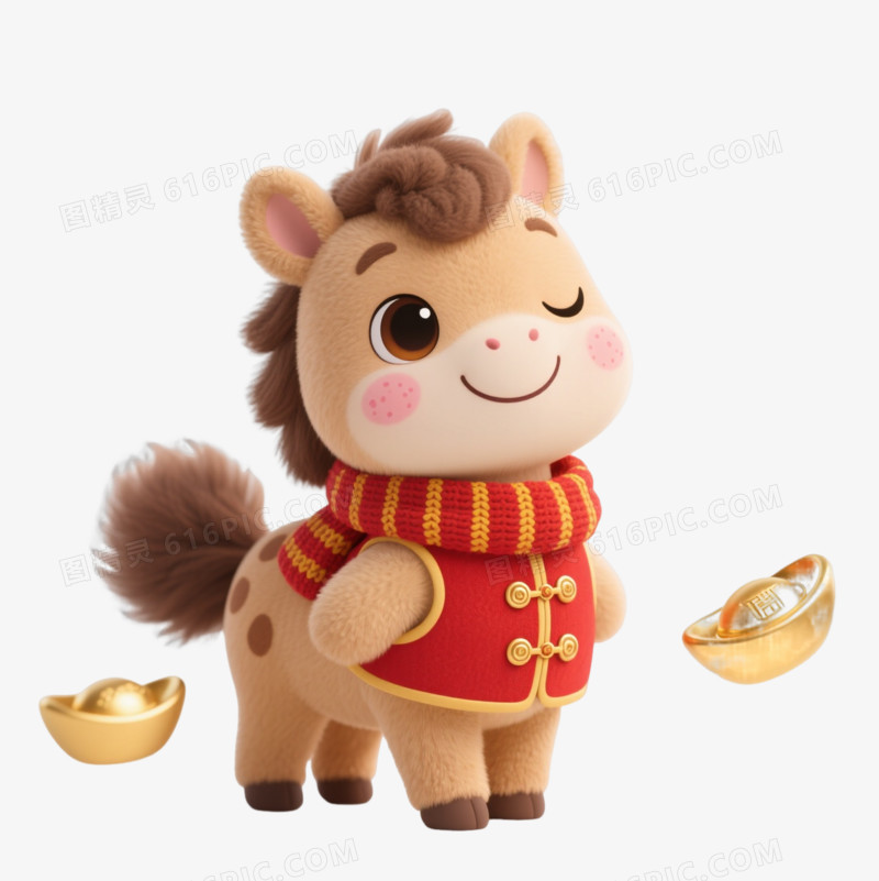 财神小马躺赢金元宝