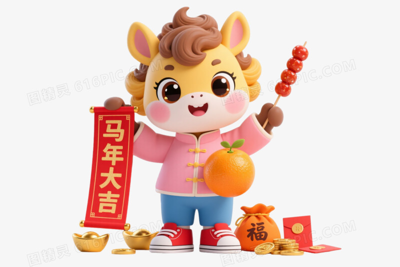 萌趣小马贺岁三连拍