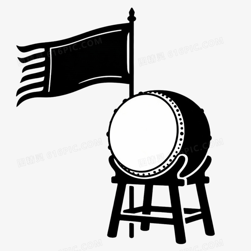 卡通风战旗免抠元素