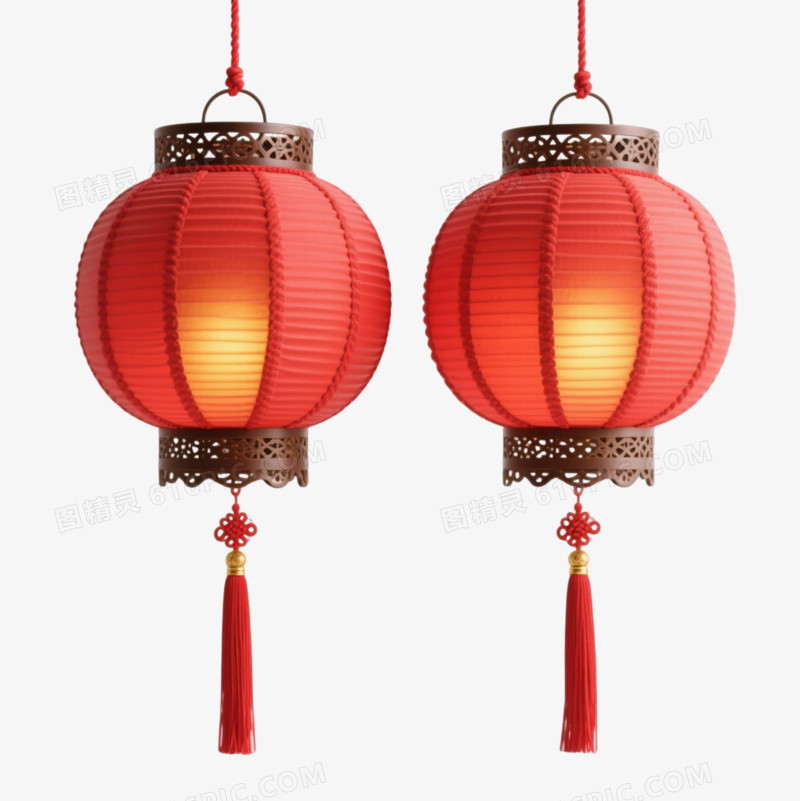 喜庆红灯笼高挂迎佳节