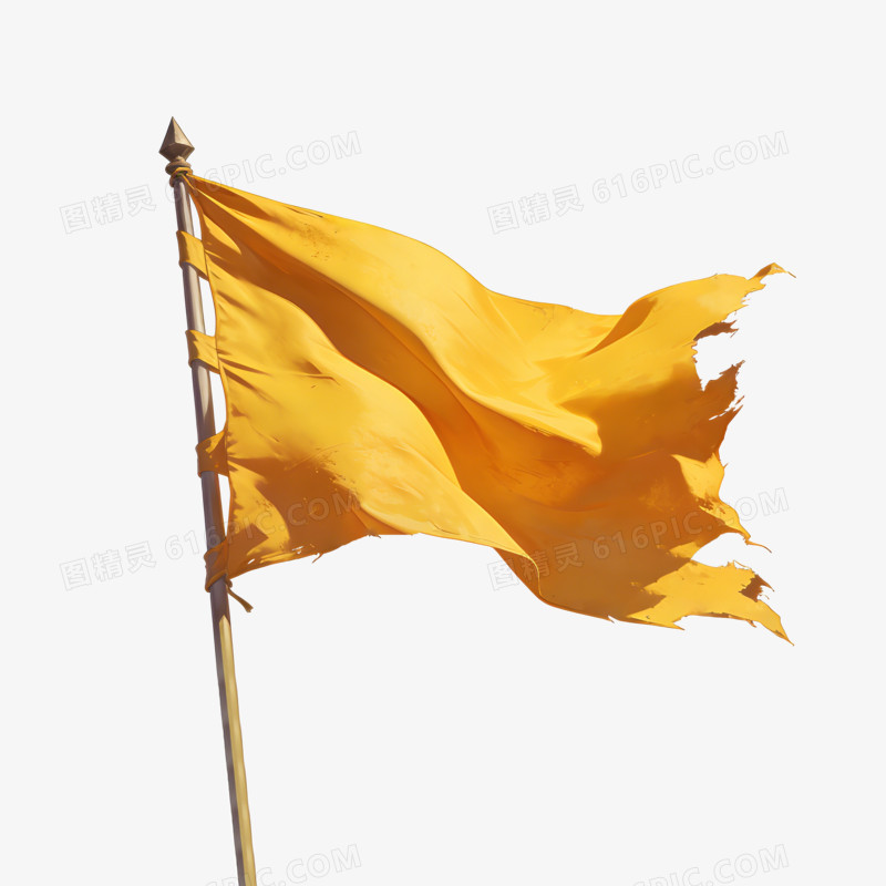 旗帜战争飘扬的旗帜ai免抠元素