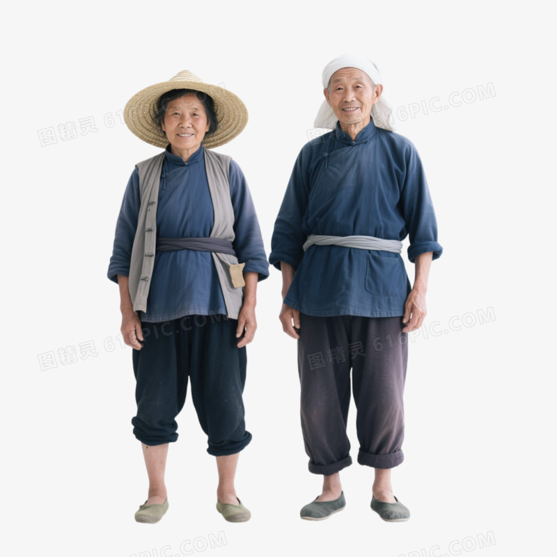 摄影风格农民形象免抠元素
