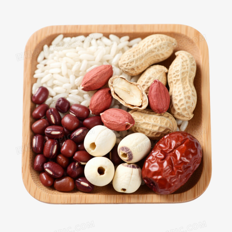 木盘五谷杂粮产品实物元素