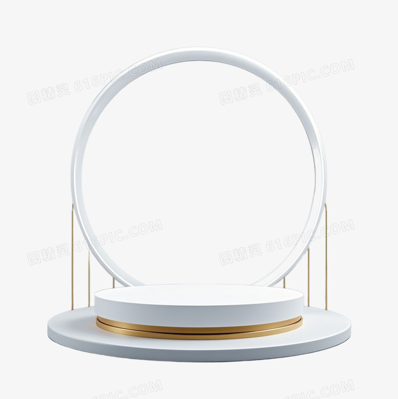 时尚简约电商展台免抠元素