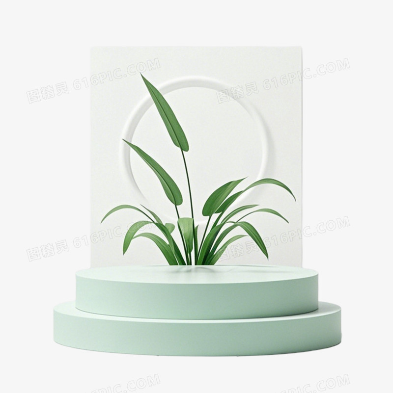 时尚简约电商展台免抠元素