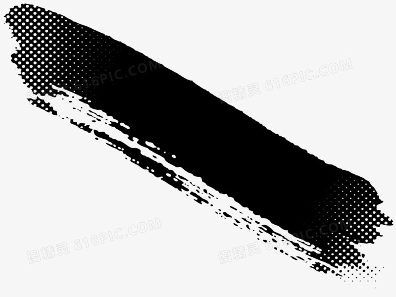 黑粗笔刷划痕边框纹理