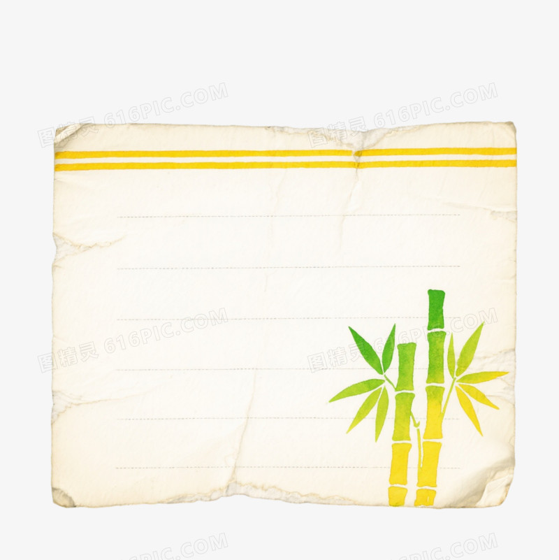 泛黄复古信纸装饰图案