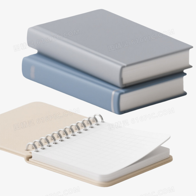 银线螺旋笔记本产品实物元素