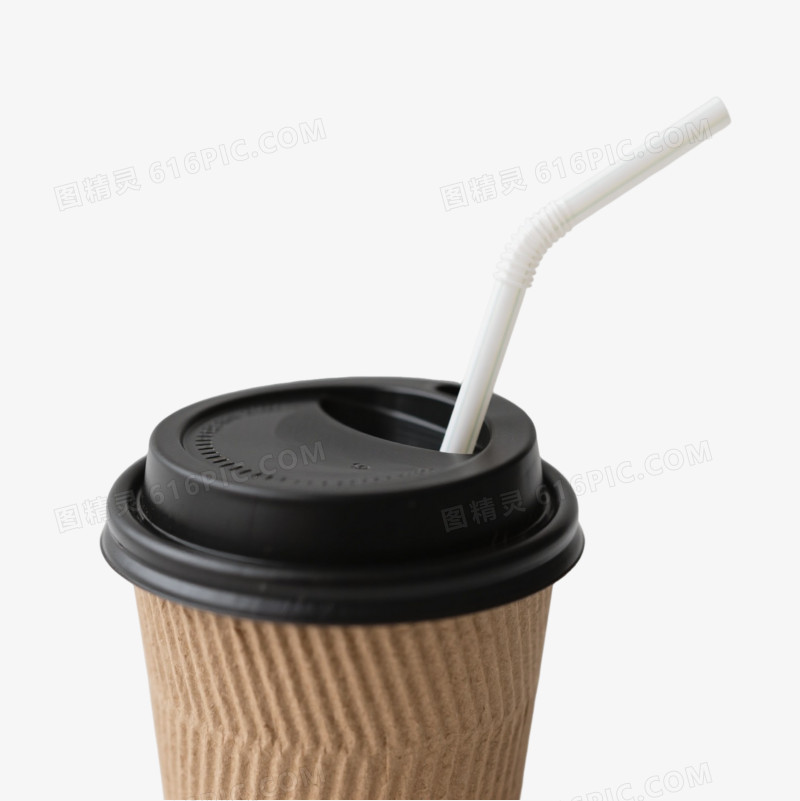 棕色咖啡杯产品实物元素