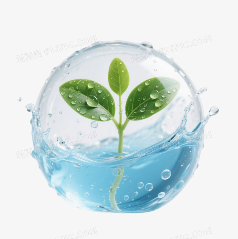 透明水球幼苗生态环保漂浮元素