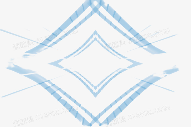 浅蓝白菱形网格漂浮元素